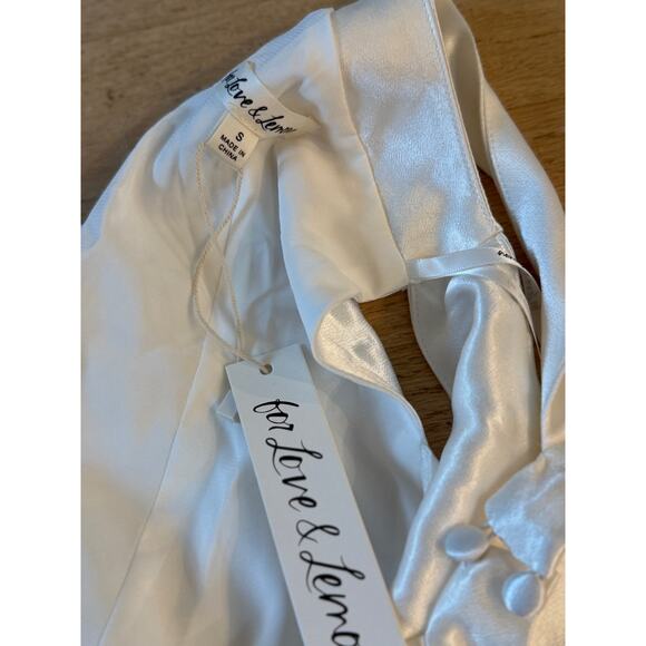 NWT For Love & Lemons Lucy Mini Dress White Size Small - Picture 7 of 10